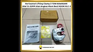 Horizontal Lifting Clamp 3 TON KAWASAKI JAW 13-35MM Alat Angkat Klem Besi HOOK HLC-3