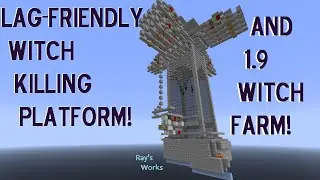 Lag-Friendly Witch Killing Platform & Witch Farm! | Minecraft (CHECK description)