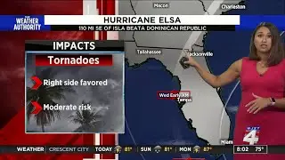 Saturday 8 a.m. Hurricane Elsa update