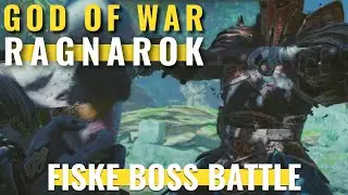 God of War Ragnarok - Fiske boss battle