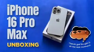 iPhone 16 Pro Max Natural Titanium Unboxing | Last-Minute Buy Over iPhone 17 Pro Max!