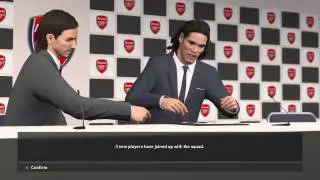 PES 2016: Signing A Top Player Cutscene on Master League (Cavani for Arsenal)