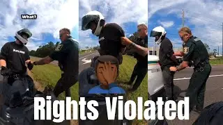 Biker Gets His Rights Violated By The Cops REACTION