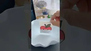 Paper Magic 🍎✨#shorts #art #painting #muktaeasydrawing #youtubeshorts