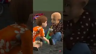 Bottle Battle! &diams;️#SimsShorts #Toddlers #FunnyMoments