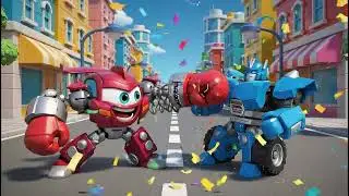 funny transforming robot car  | Happy New Year 2026 | BEST Kids Songs & Dance Countdown