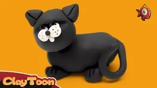 Black cat | Polymer clay tutorial