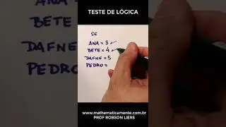 TESTE DE L&Oacute;GICA