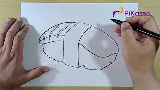 How to Draw Sushi Nigiri