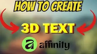 Как создать 3D-текст в Affinity! [Учебное пособие 2025]