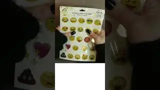 10 seconds squeezing emoji sticker sheet #shorts #asmr #stickers #viral #sticker #emoji #fyp #emojis