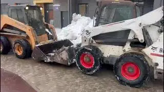 Mustang 2700v VS Bobcat S650#противостояние #мини-погрузчик#погрузчик