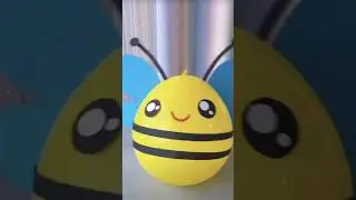 Make honey bee with balloons and paper #artandcraft #viralshort