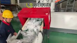 PE Film Roll Pelletizing Line, Compactor Type Water-ring Pelletizing Machine - WEIQUAN Machinery