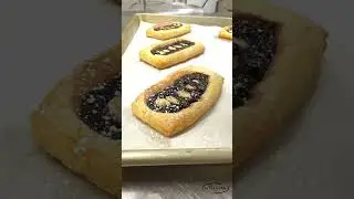Black Raspberry & Cream Danish! #satisfying #stepbystep #madefromscratch #pastryshop #laminateddough
