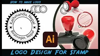 logo making for stamp illustrator Adobe Illustrator Training