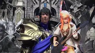 Twin adder theme Metalised with Bard Performing figure