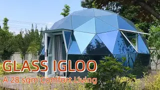A 28 sqm Comfort Living GLASS IGLOO | Build Your Own Glamping Campground