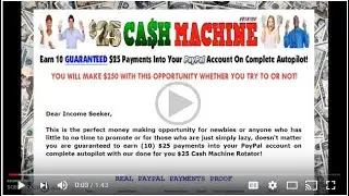$25 CASH MACHINE REVIEW!!!  #25dollarcashmachine #unlimitedincome #workfromhome #easy1up