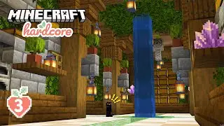 Building an Underground Storage Room in Minecraft Hardcore #3