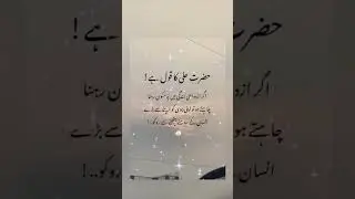 Hazrat Ali (R.A) Quotes That Will Touch Your Heart | Beautiful Islamic Motivation 2026#islamicsayin