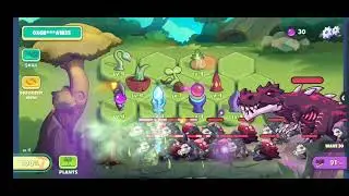 PVU:PVP baby plants gameplay - mist, strangle plants and root defense against horde of undead