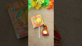 Nutrine orange Pop & Luxre chocolate Candy Lollipop #shorts #orange #chocolate #lollipop