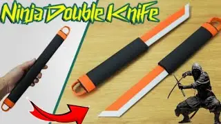 Origami Ninja Double Knife || How to make paper Ninja Double Knife Shadow fight | HussnainXArt 