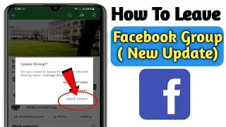How To Leave a Group On Facebook ( update 2023) | Leave Facebook group