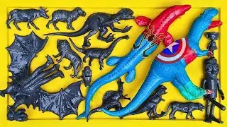 Dinosaurus Jurassic World Dominion: T-rex/Brachiosaurus/Skibidi/Spider-Man/KingKong/Tung Tung Sahur