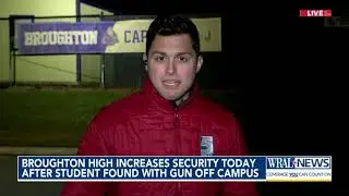 Broughton High increases security Tuesday after student found with gun off campus