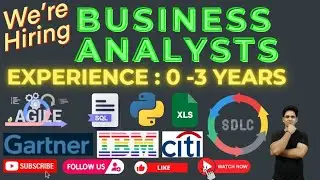 Business Analyst Jobs 2024 | Business Analyst Jobs for freshers in India | Business Analyst Jobs WFH