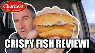 ЧТО ЗА СТРАННОСТЬ?? 😮 Обзор сэндвича с хрустящей рыбой от Checker's 🐟