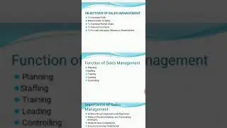 Sales & Distribution Management Unit 1