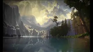 Among the Sierra Nevada, California, by German-American artist Albert Bierstadt, completed in 1868.