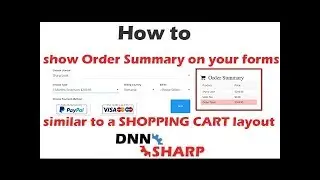 Show order summary on your forms (Shopping Cart)