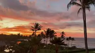 Beautiful Sunrise Kauai, Hawaii, Grand Hyatt Balcony 