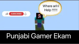 Minecraft one block Java Script gameplay #1// with Voice over// Punjabi Gamer Ekam