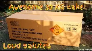 Leopard. 1.3G cake, 30 Kg, awesome audio :)