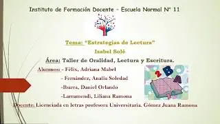 Estrategias de Lectura, Isabel Solé