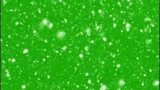 Clean Snowfall Overlay On Green Screen Background With Realistic Winter Motion Video