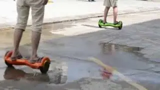 JG001 2 wheeled electric self balancing scooter electric drift board waterproof test