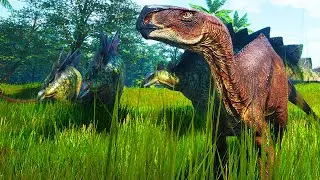 Dinossauro - Família Tenontossauro, a GRANDE MANADA, Bando de Carnotauro Atacou a Manada - The Isle🦕