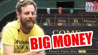 🔥WINNING BIG MONEY OUT HERE🔥 30 Roll Craps Challenge - WIN BIG or BUST #488