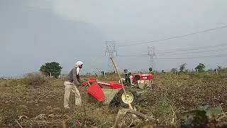 power tiller first day on my field , have some difficulty. work carefully.