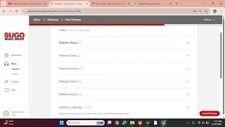 How to Upload a song or Music Album, Using Sugo Music Group Distribution Dashboard - details