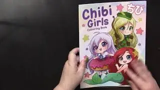Flip & Review: Chibi Girls by Alice Brockmire  (Adult Coloring)