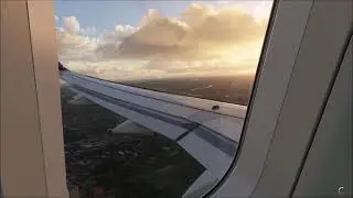 Landing at Hanoi &bull; [Sunset] &bull; Airbus A320 [Wing View] &bull; MSFS 2020