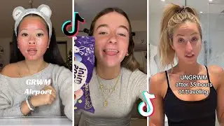 Makeup Tutorial Tiktok Compilation - GRWM  ( Get Ready With Me ) ❤️(Skincare, Makeup, Outfits) 1844