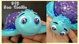 DIY sea Turtle Making || How to Make a Sea Turtle from a Cream container 